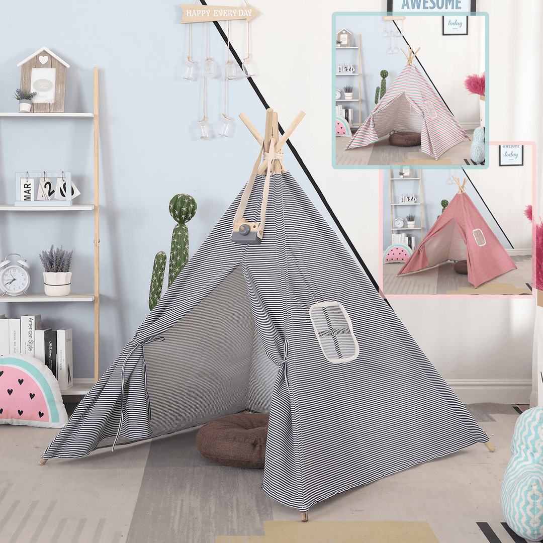Indoor Children Kids Play Tent Teepee Wigwam Gift Pretend Playhouse Sleeping Dome Toys Castle Cubby - MRSLM