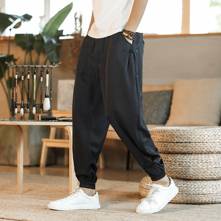 Chinese Style Men'S Casual Pants - MRSLM