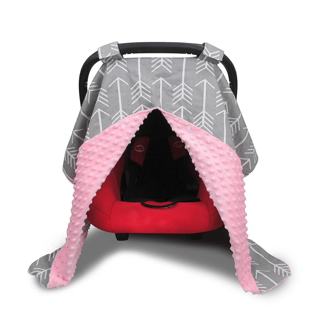 4-IN-1 Thickened Multi-Use Stroller Cart Seat Cover Breastfeeding Nursing Scarf Snug Warm Breathable Windproof Baby Push Cart Cover - MRSLM