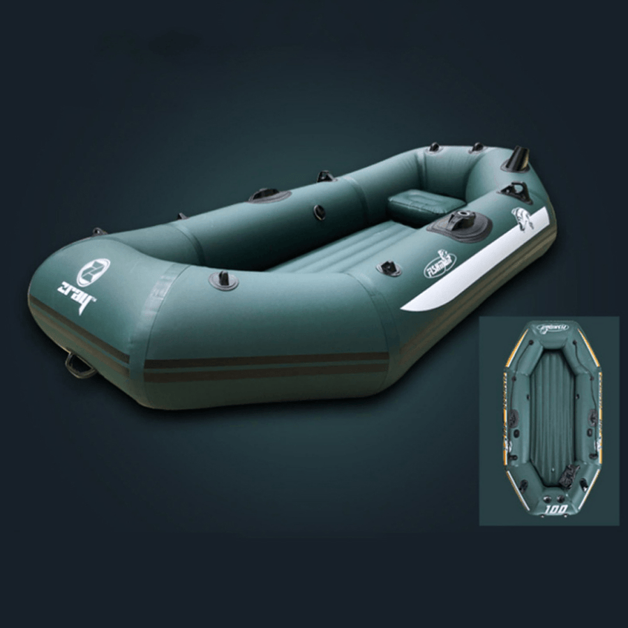 192X108X38Cm Single People Inflatable Boat Thicker Heavy Duty Adults Inflatable Kayak Water Rafts Lake Pool Dinghy - MRSLM