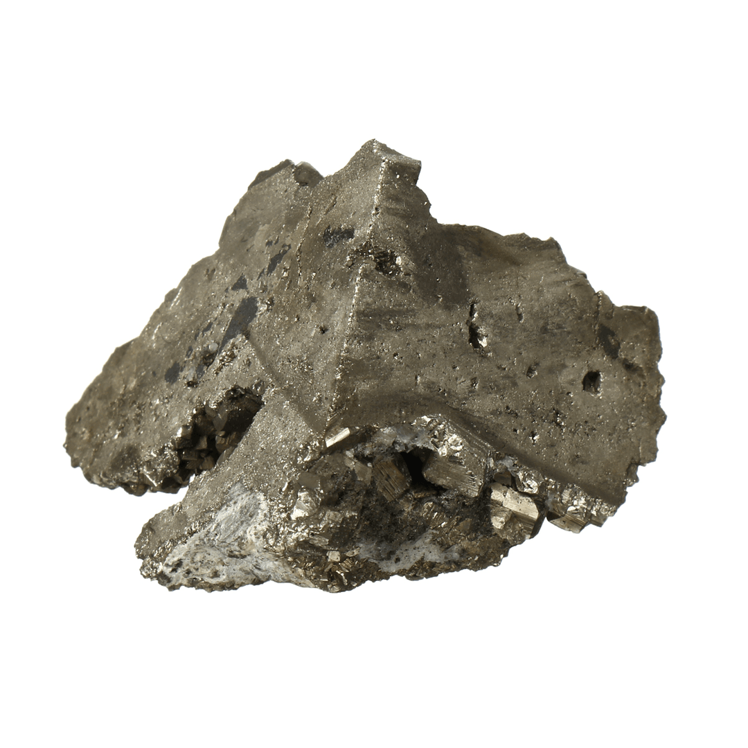 Natural Pyrite Chalcopyrite Mineral Crystals Gold Gemstone Decor Ornament 50-80G - MRSLM
