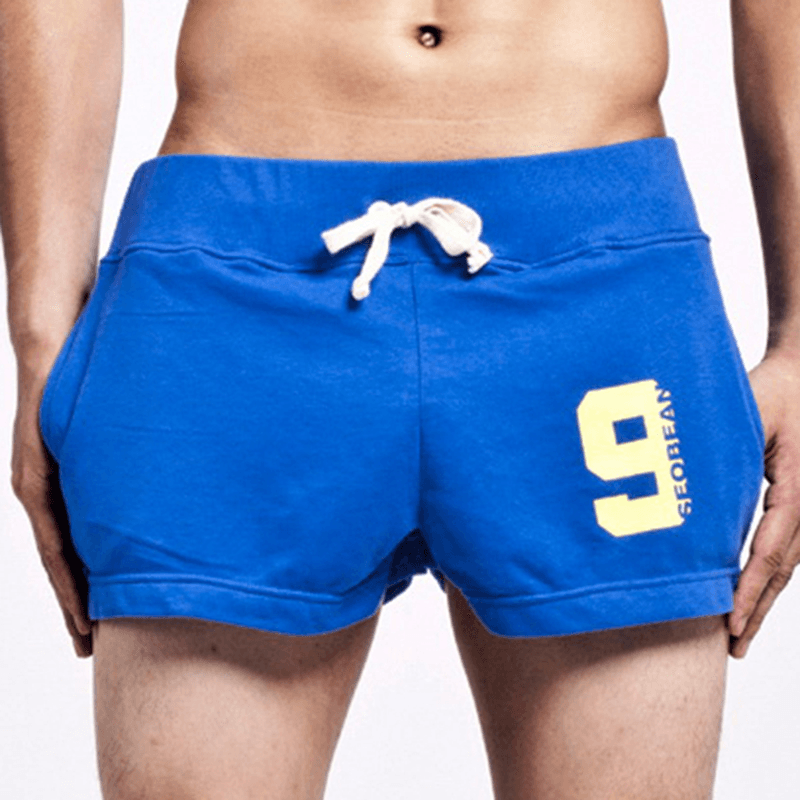 SEOBEAN Men'S Elastic Waist Home Shorts - MRSLM