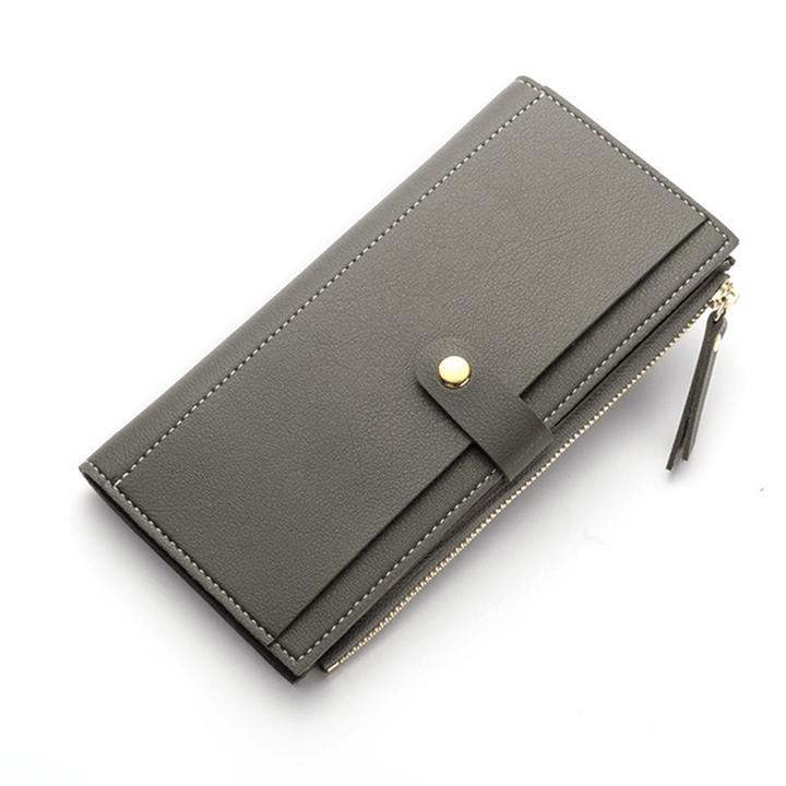 Baellerry Women Multi Slot Elegant Long Wallet Card Holder Purse Phone Bag Fits 5.5 Inch Cellphone - MRSLM