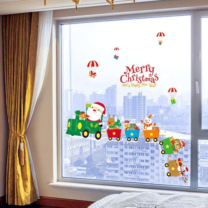 Miico SK6037 Christmas Decoration for Cartoon Wall Sticker PVC Removable Christmas Party - MRSLM