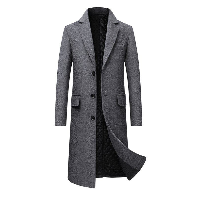 Men Casual plus Cotton Long Coat - MRSLM