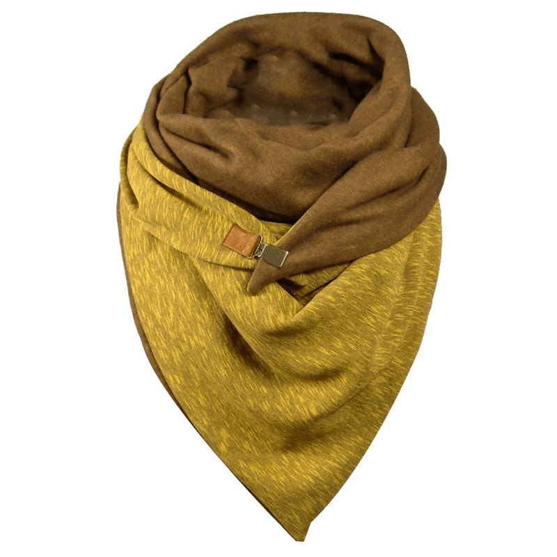 Padded Warm Shawl Printed Bib Scarf - MRSLM