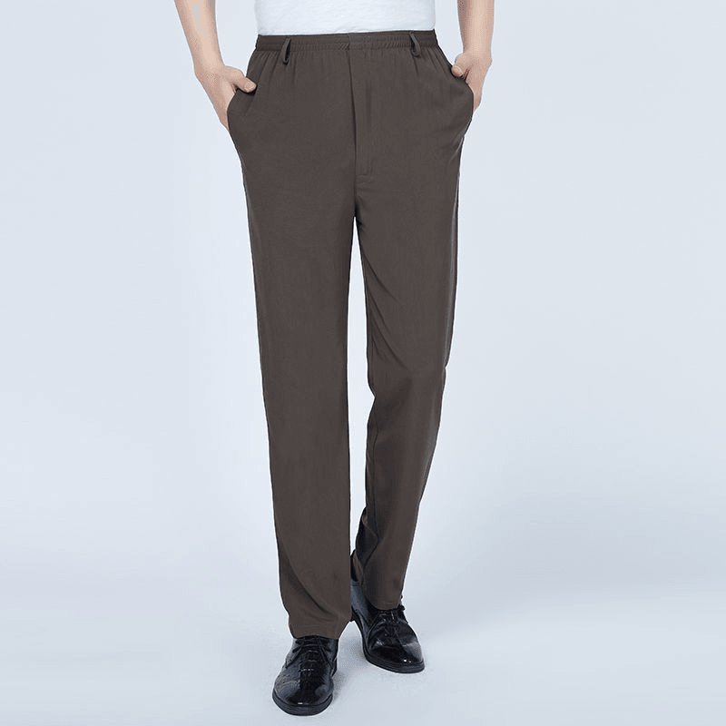 Middle-Aged and Elderly Casual Trousers High Waist - MRSLM