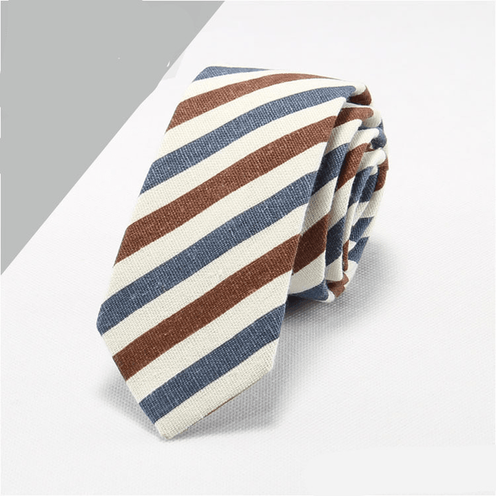 Cotton and Linen Tie Men'S Formal Business Tie - MRSLM