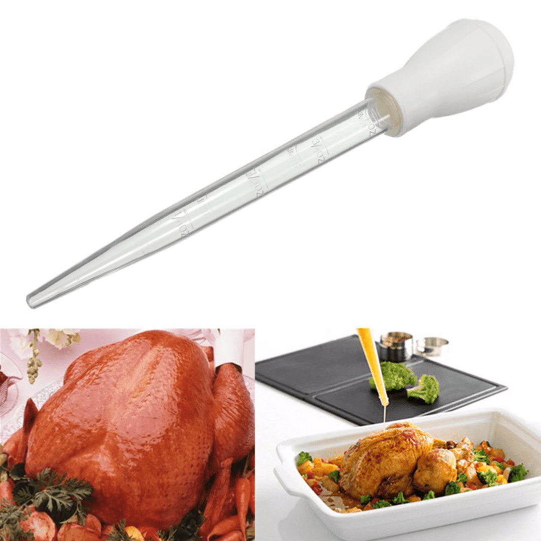 30Ml Clear Tube Baster Syringe Pump Pipe for Chicken Turkey Poultry Meat BBQ - MRSLM