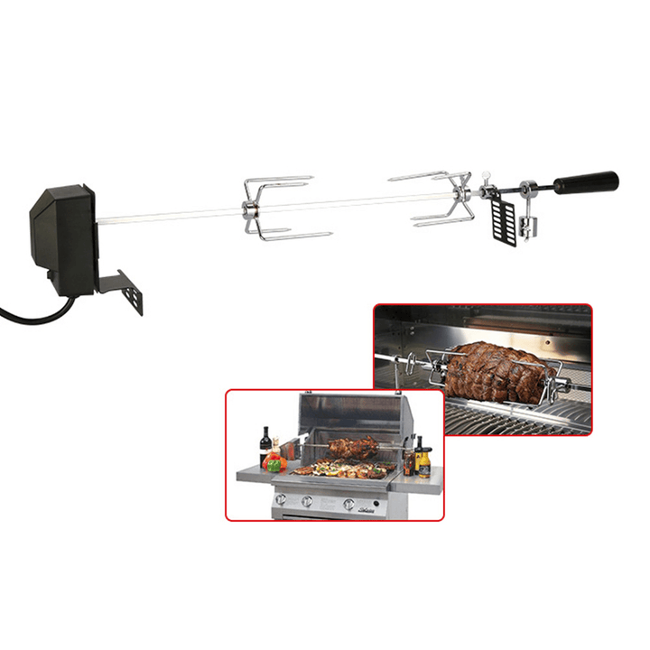 Ipree® Outdoor Automatic Eletric BBQ Grill Rotisserie Motor Stainless Steel Barbecue Rack Rotating Fork Kits Machine EU/US/AU Plug - MRSLM