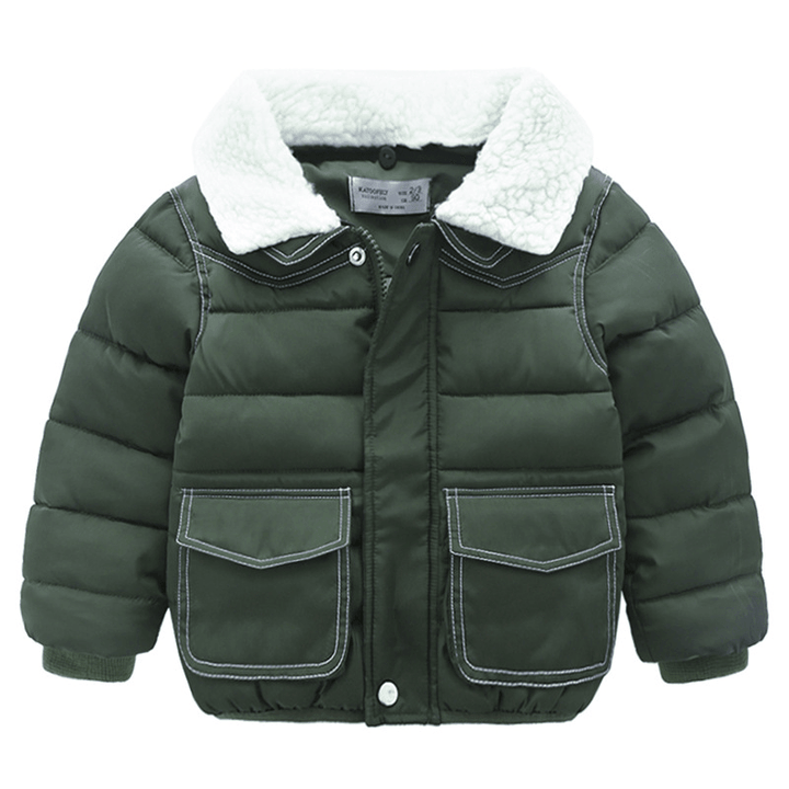 Simple Cotton Coat Baby Coat Baby Padded Coat - MRSLM