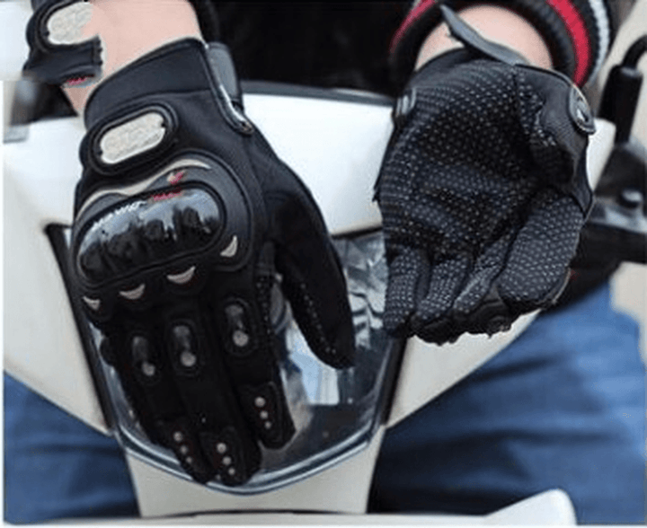 Gloves Knight Male Full Finger Protective Shell Anti-Fall Touch Screen Breathable - MRSLM