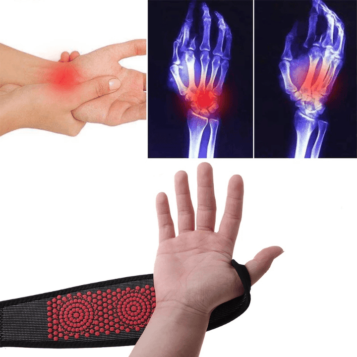 1PCS Self-Heating Wrist Brace Sports Protection Magnetic Therapy Tourmaline Arthritis Pain Relief Braces Belt for Health Care Tools - MRSLM