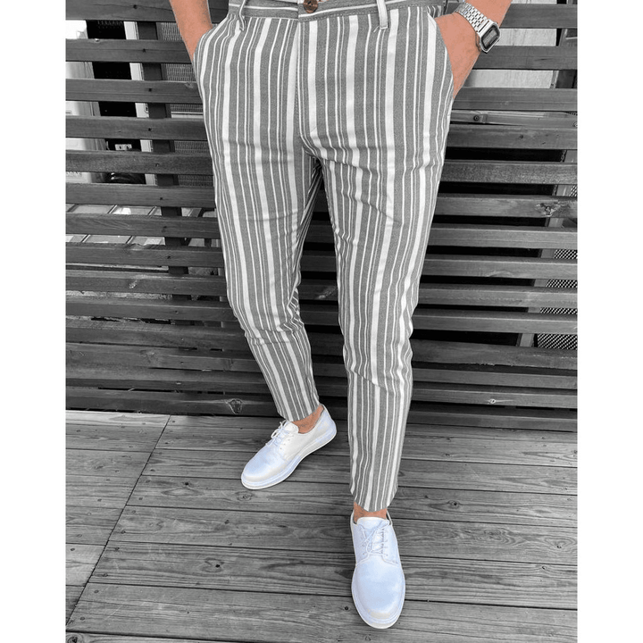 Summer New Men'S Fashion Striped Casual Pants - MRSLM