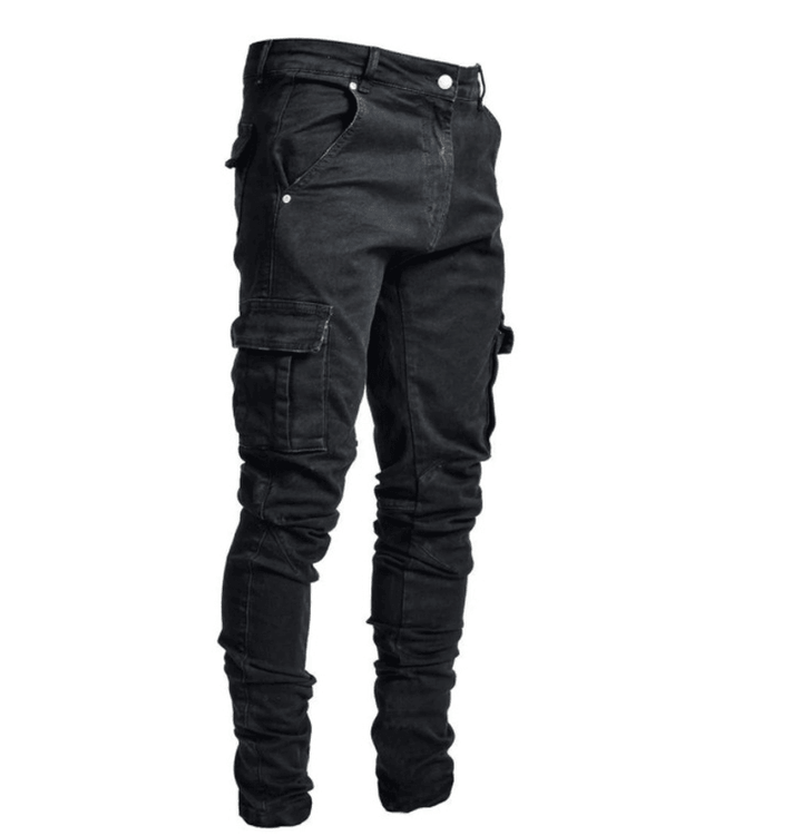 New Skinny Jeans with Side Pockets and Feet for Men - MRSLM