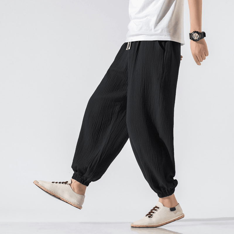 Thin Pants plus Size Casual Pants Harem Pants Wide Leg Pants Men - MRSLM