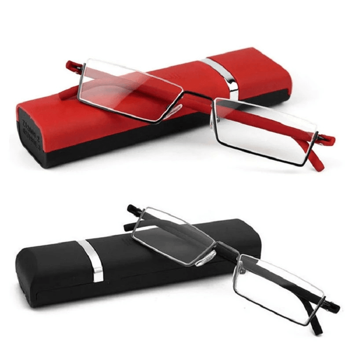 Half-Frame Reading Glasses for Men and Women HD Comfortable and Elegant - MRSLM