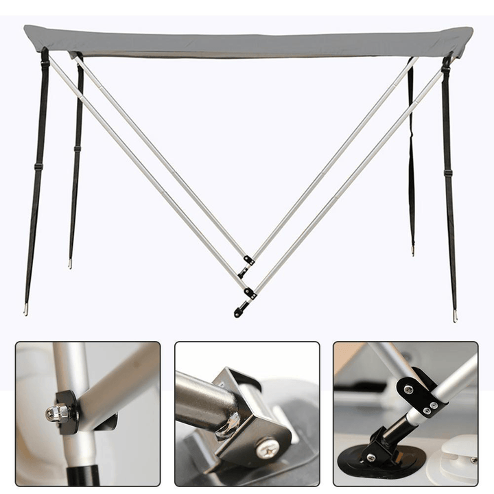 Kayak Awning Oxford Multifunctional Foldable Inflatable Boat Tent Top Cover Canopy UV Protection Kayak Accessories - MRSLM