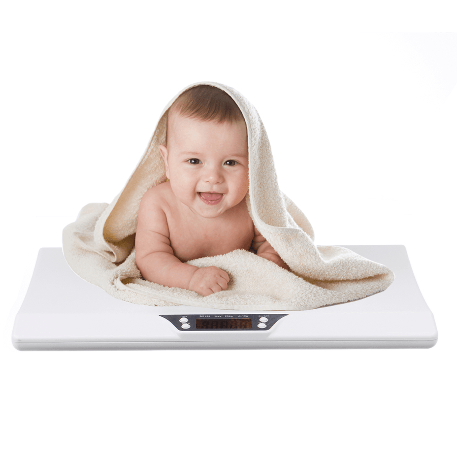 Smart Weigh 44Lbx0.4Oz Comfort Digital Baby Scale Infants Toddlers LCD Display Digital Baby Scale Electronic Weigh for Babies & Small Children - MRSLM