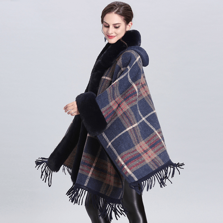 Knitted Cardigan Coat Cloak Shawl - MRSLM