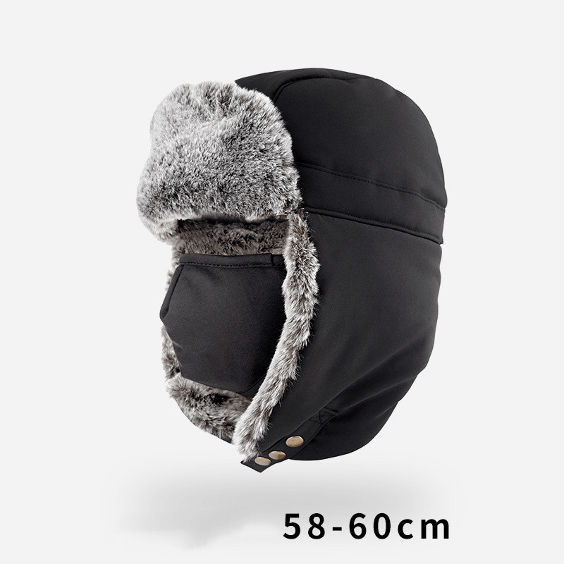 Winter Cold and Warm plus Velvet Mask Face Protection Hat - MRSLM