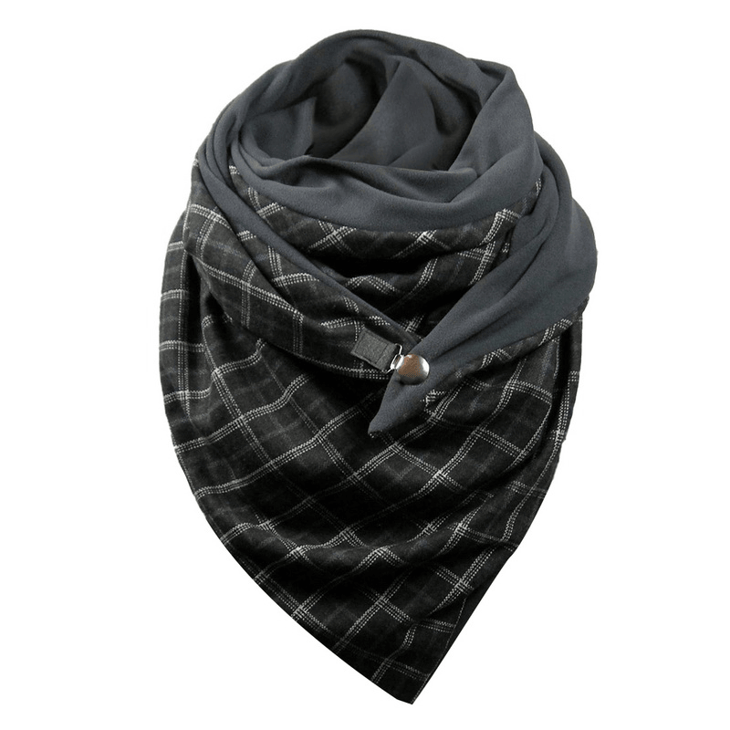 Padded Warm Shawl Printed Bib Scarf - MRSLM