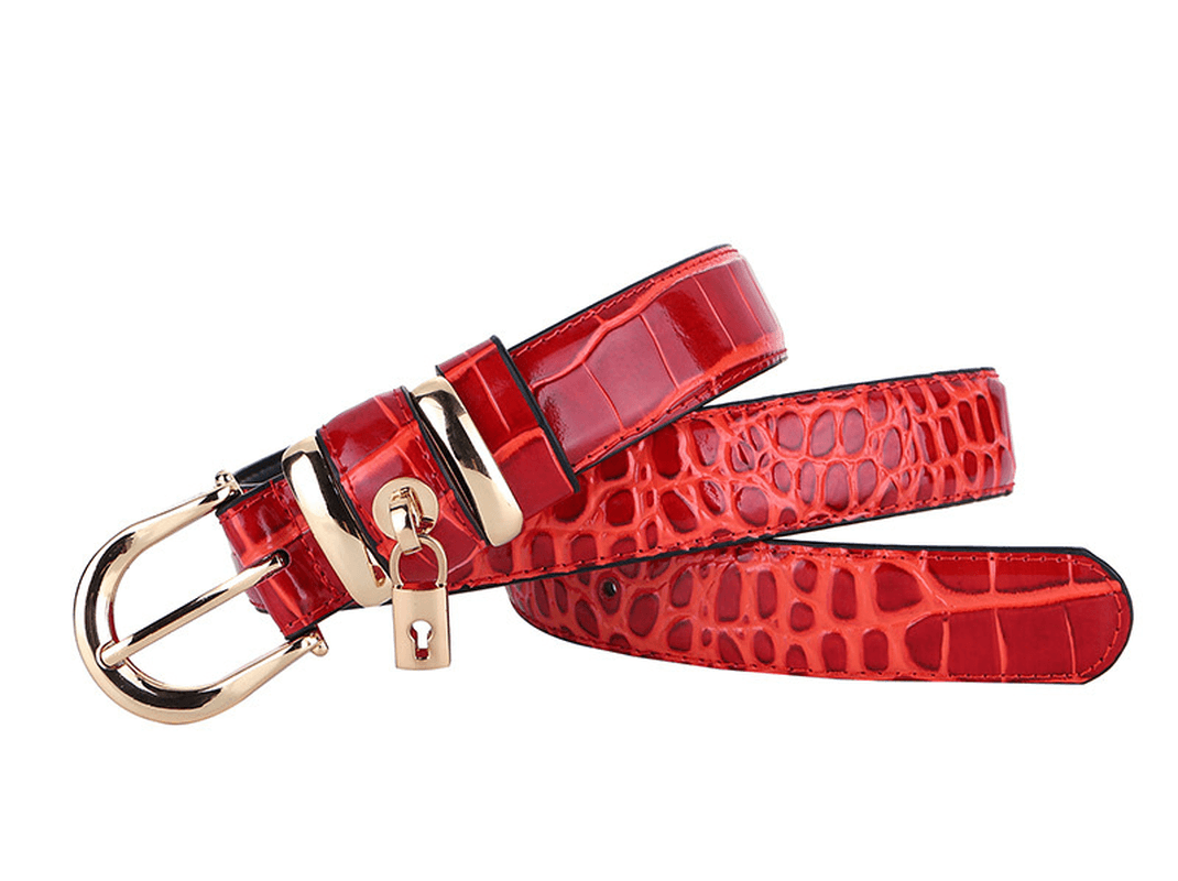 Wide Belt Ladies Cowhide Wide Belt Leather Decorative Belt - MRSLM