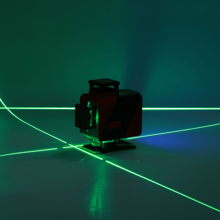 4D 16 Lines Green Light Laser Level Tool Vertical Horizontal Line Gesture Sensing Control - MRSLM