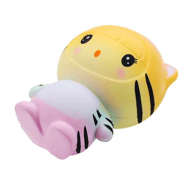 Gigglebread Tiger Squishy 12*9.5*7.5Cm Slow Rising with Packaging Collection Gift Soft Toy - MRSLM