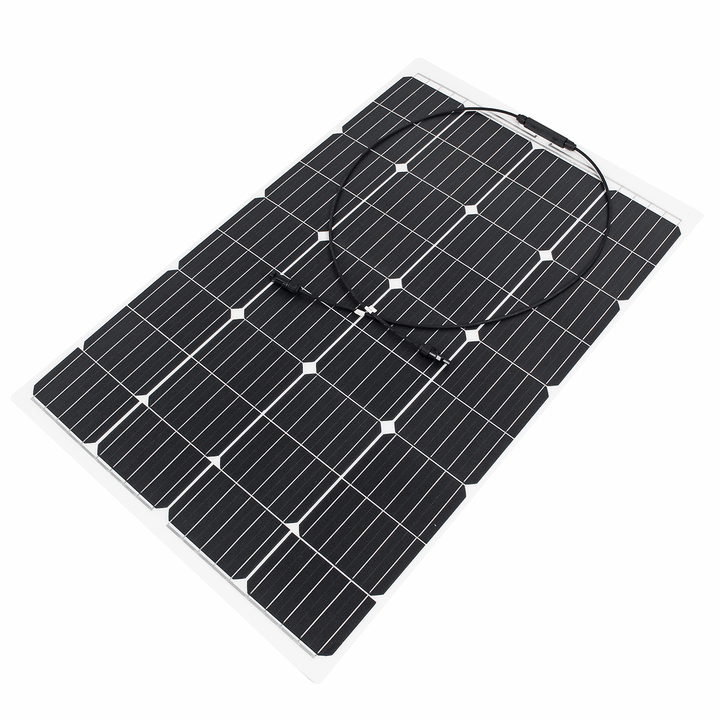 120W 18V Monocrystalline Silicon Semi-Flexible Solar Panel for Car Boat Battery Charge with 30A Solar Controller - MRSLM