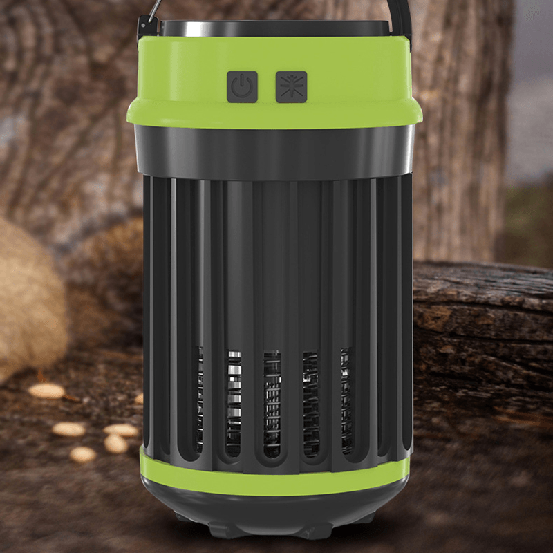 Portable Solar Charging Electric Mosquito Killer Lamp 3 Mode LED Rechargeable Camping Waterproof Tent Light - MRSLM
