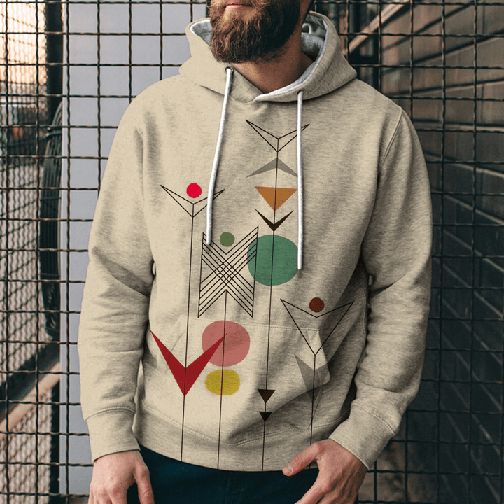 The New Geometric Digital Print Hoodie - MRSLM