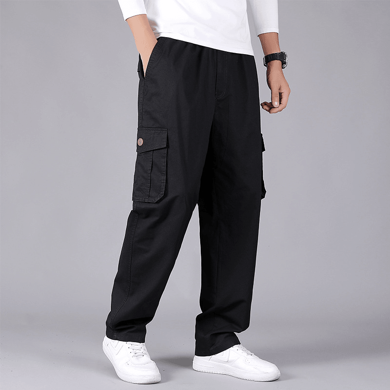 Thin Fat Pants Korean Style Loose Straight Leg - MRSLM