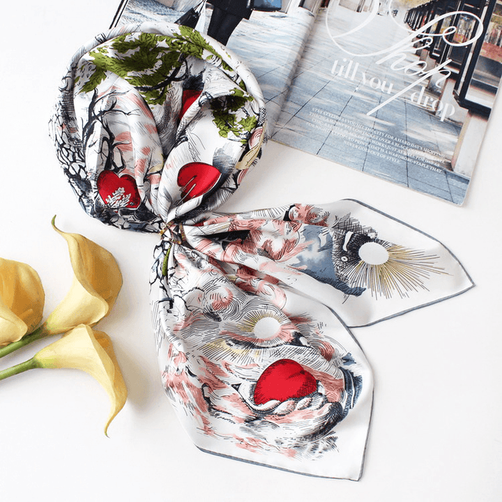 Sweet Temperament Silk Scarf Women - MRSLM