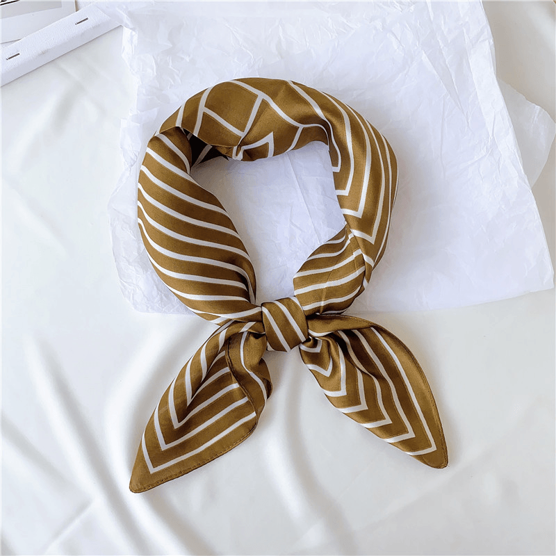 Versatile Small Square Multifunctional Silk Scarf - MRSLM