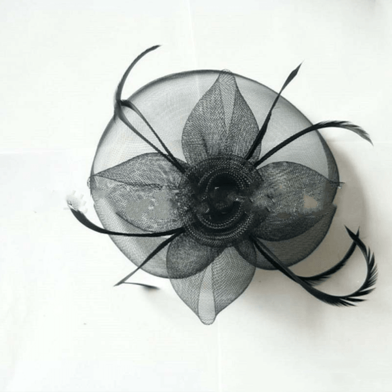 Flower Mesh Hair Accessories Bridal Stage Performance - MRSLM