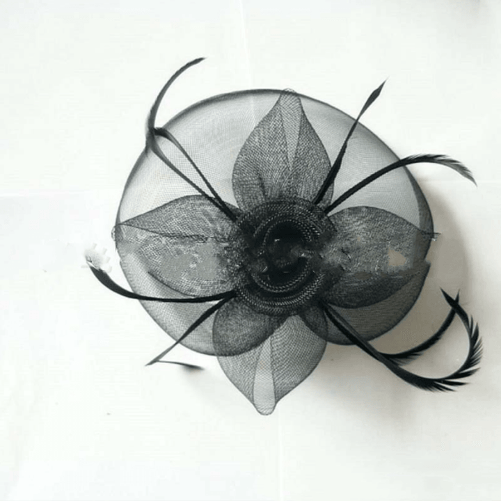 Flower Mesh Hair Accessories Bridal Stage Performance - MRSLM