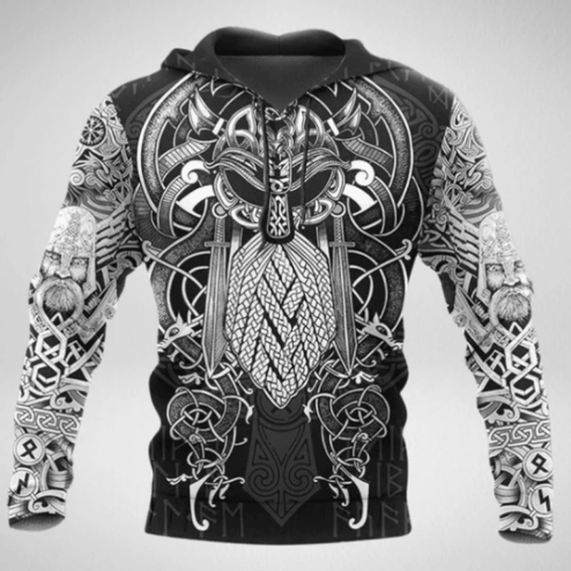 New 3D Digital Printing Hoodie Loose Sweater - MRSLM