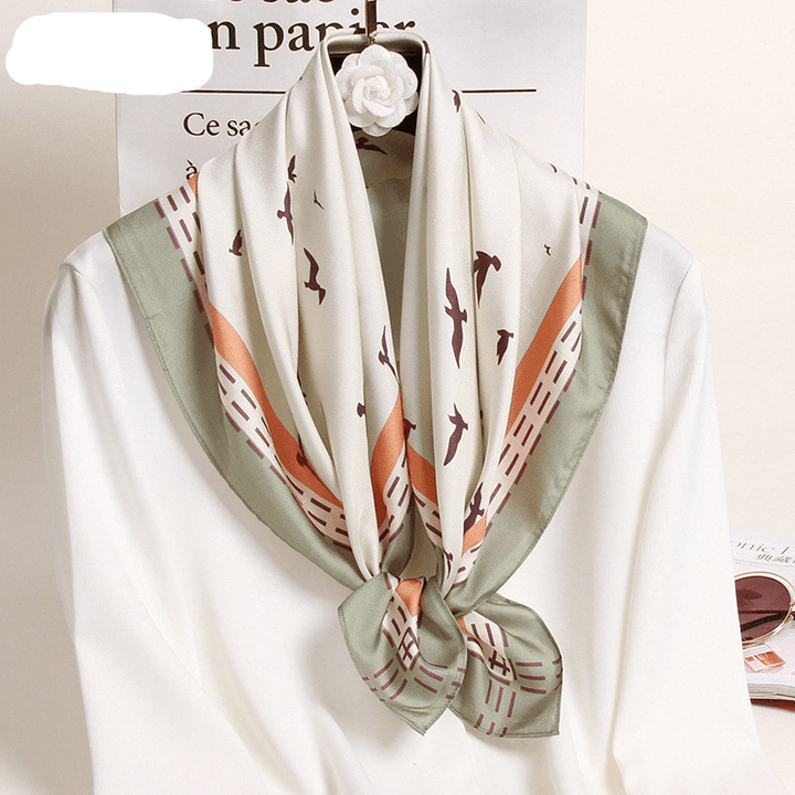 New Spring Silk Scarf Small Square Scarf Hangzhou Silk Thin Scarf - MRSLM