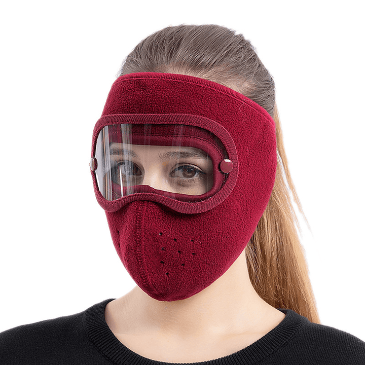 Polar Fleece Riding Windproof High-Definition Goggles Anti-Fog Mask - MRSLM