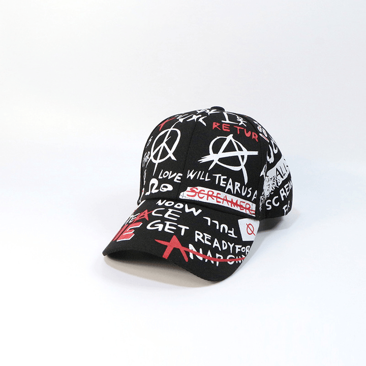 New Style Hat Graffiti Baseball Cap Outdoor Shade Sun Protection Cap Hat Trendy Hip Hop Hat OEM - MRSLM