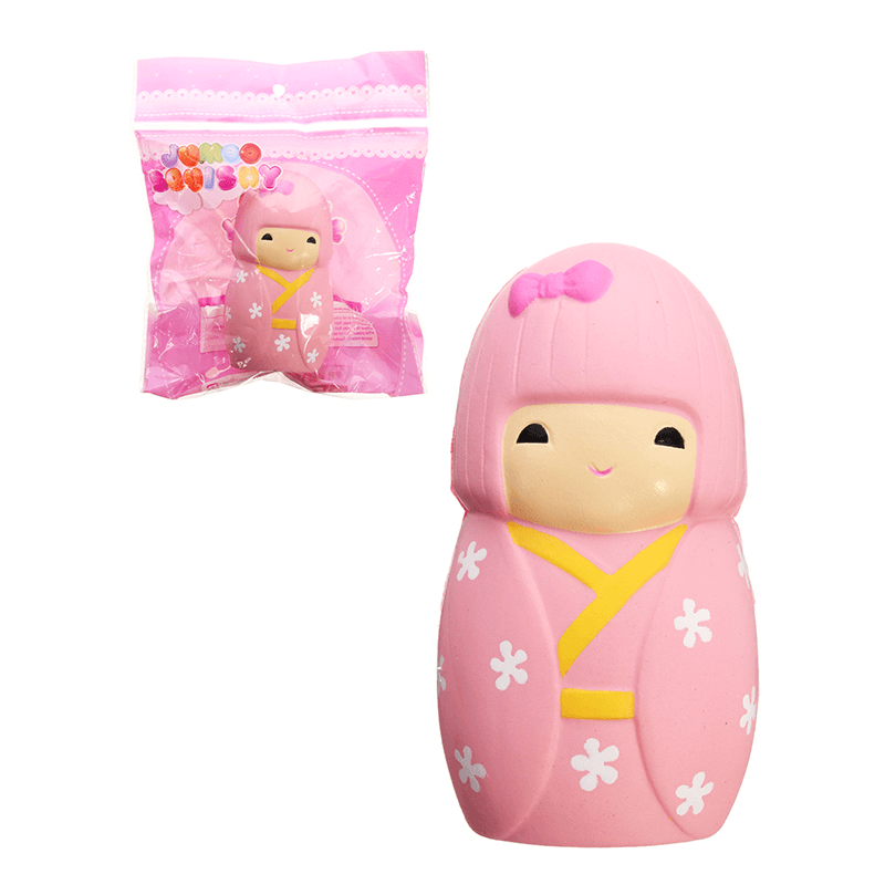 Squishy Sakura Cherry Blossom Girl Doll 11.5Cm Slow Rising with Packaging Collection Gift Decor Toy - MRSLM