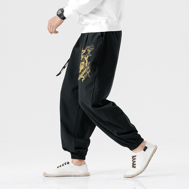 Casual Pants Young Mmen'S Cotton and Linen Casual Pants Men - MRSLM