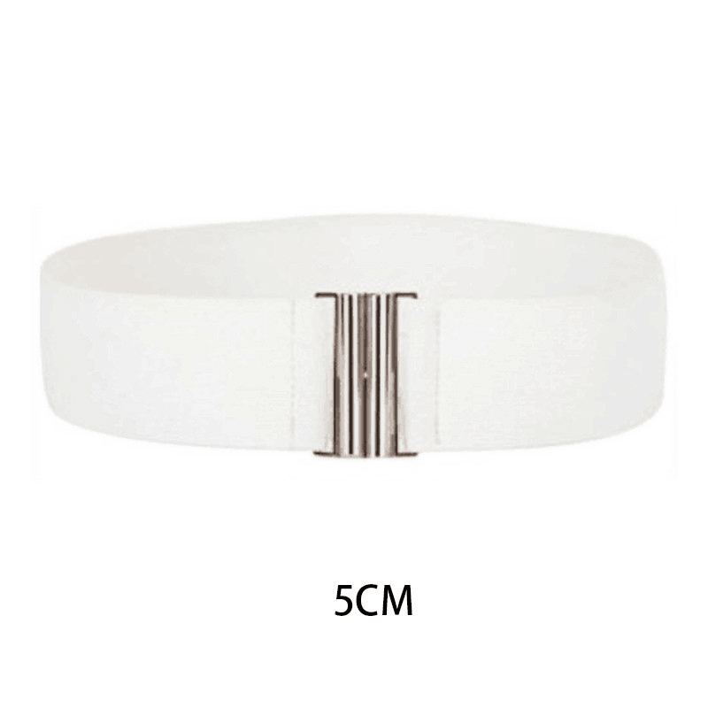 Women'S Elastic Waistband Fashion Elastic Wide Belt - MRSLM