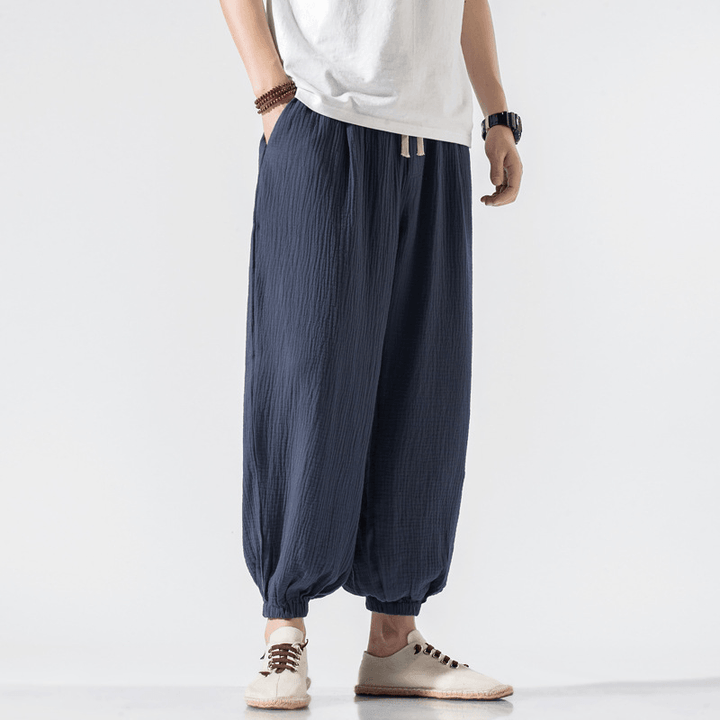 Thin Pants plus Size Casual Pants Harem Pants Wide Leg Pants Men - MRSLM