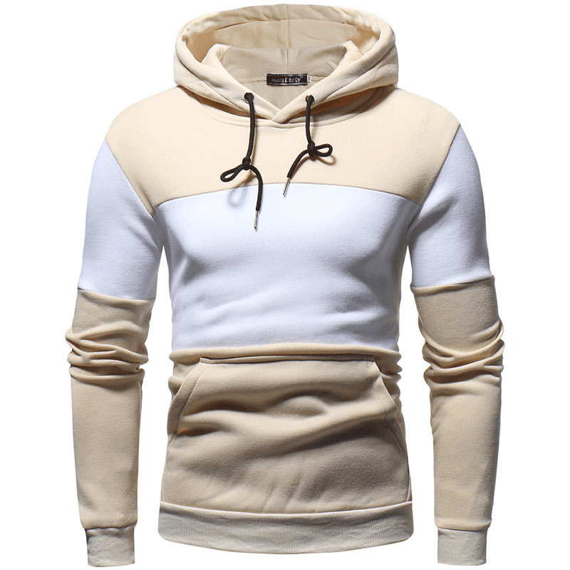 Men'S Clothing Splicing Collision Color Large Size Hoodie - MRSLM