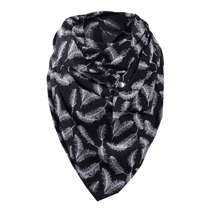 Padded Warm Shawl Printed Bib Scarf - MRSLM