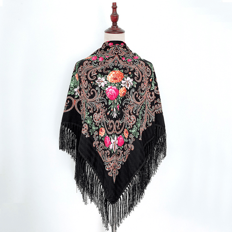 Russian Style Muslim Autumn and Winter Warm Shawl - MRSLM