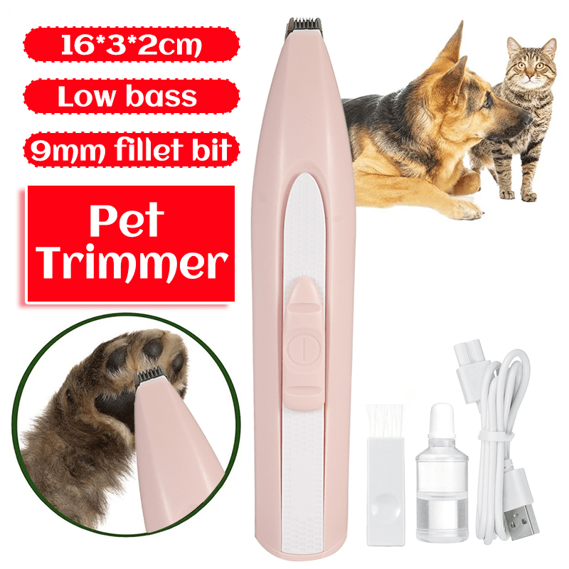Stainless Steel Pet Trimmer High Precision Cutting Low Noise Portable Pet Hair Remover - MRSLM