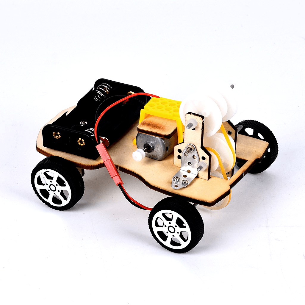 DIY Vehicle Model Model of Vehicle with Speed Change of Belt Wheel Intelligence Building Blocks Toys - MRSLM